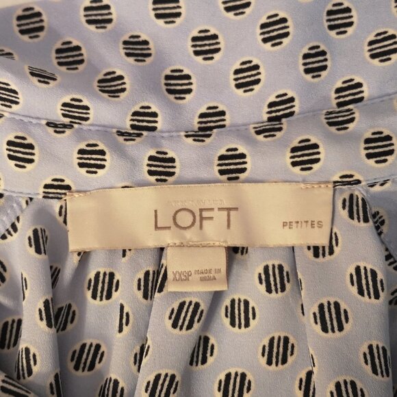 Anne Taylor Loft Petites Ladies Long Sleeve Blouse - Picture 3 of 8